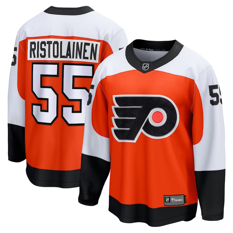 Men's Philadelphia Flyers Rasmus Ristolainen #55 Orange Jersey